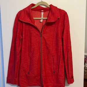 Lululemon red cowl neck jacket